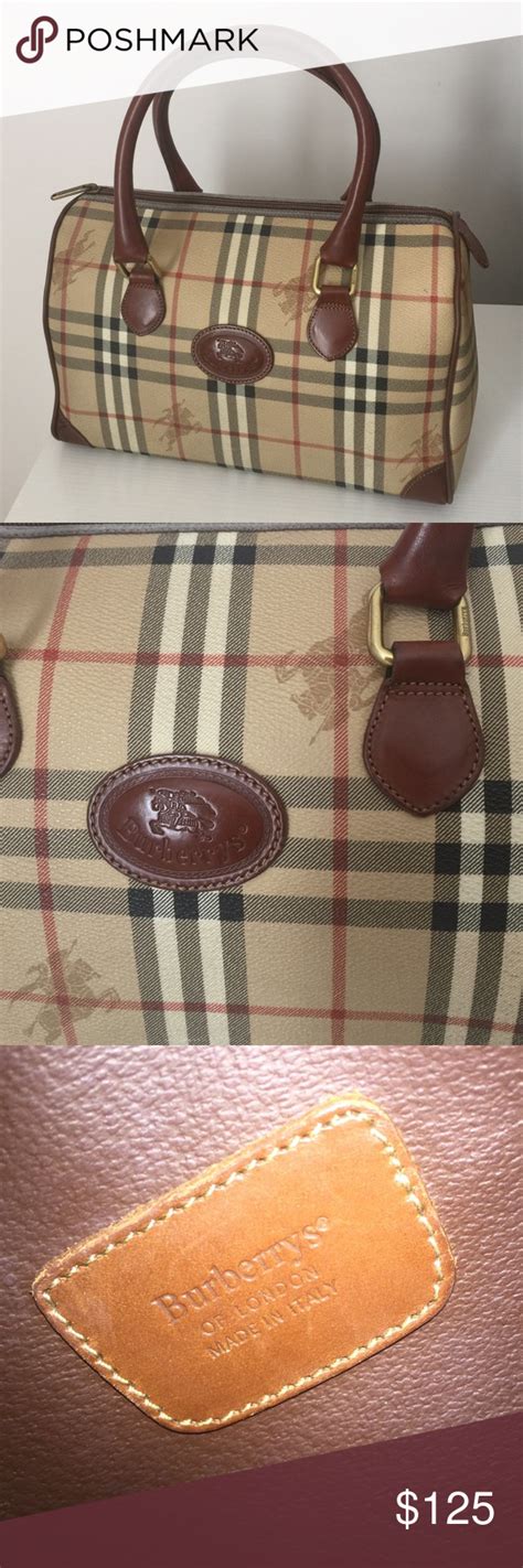 old Burberry logo on purses